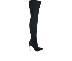 Dress>London Rag Women's No Calm Over The Knee Stiletto Boots