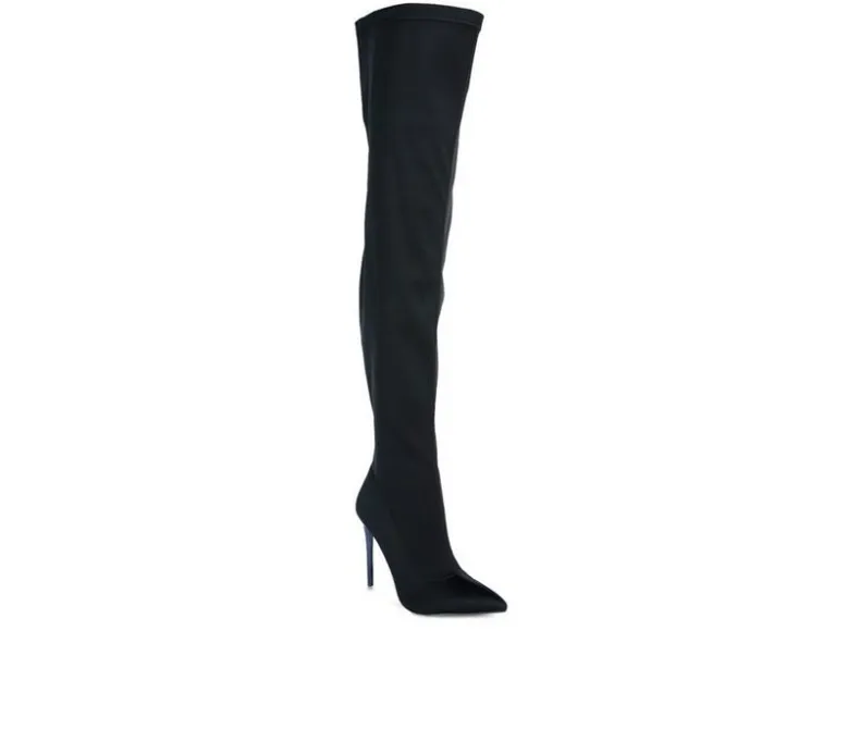 Dress>London Rag Women's No Calm Over The Knee Stiletto Boots