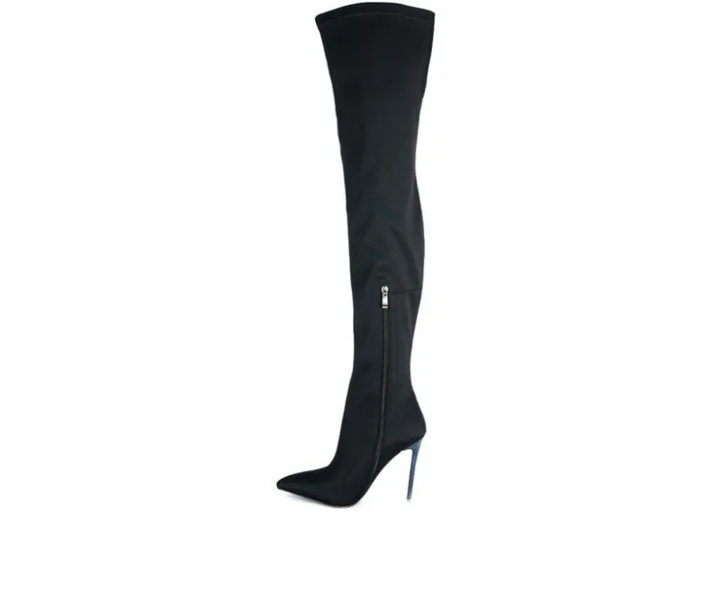 Dress>London Rag Women's No Calm Over The Knee Stiletto Boots
