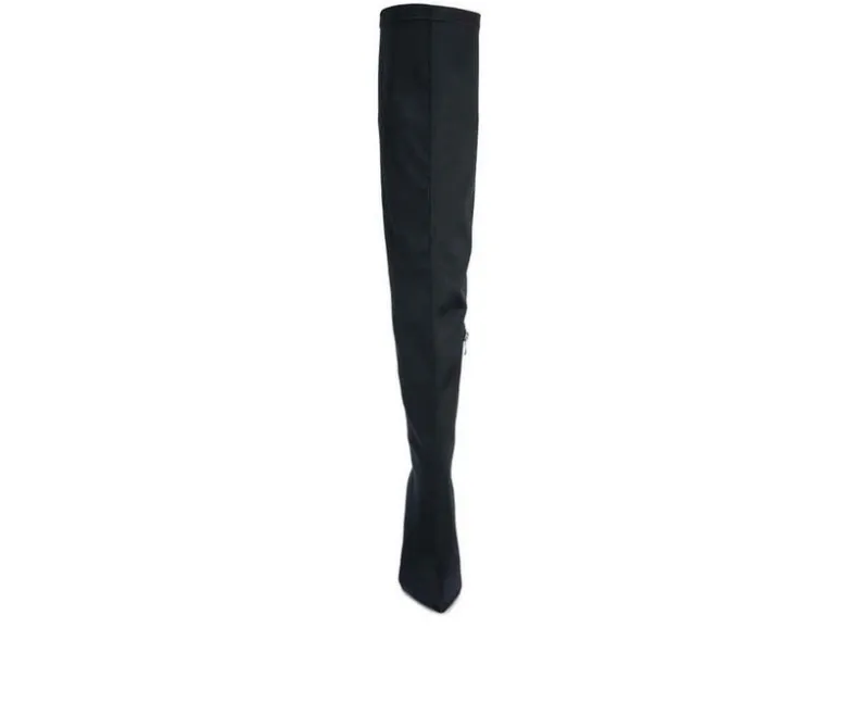 Dress>London Rag Women's No Calm Over The Knee Stiletto Boots