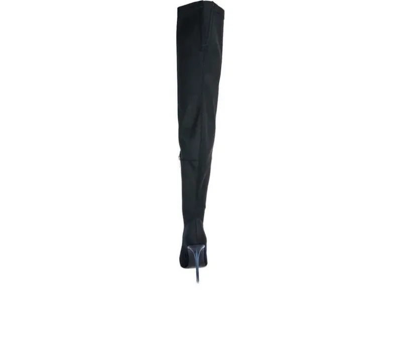Dress>London Rag Women's No Calm Over The Knee Stiletto Boots