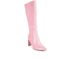 Tall|Dress>London Rag Women's Prinkles Knee High Heeled Boots
