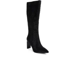 Tall|Dress>London Rag Women's Prinkles Knee High Heeled Boots