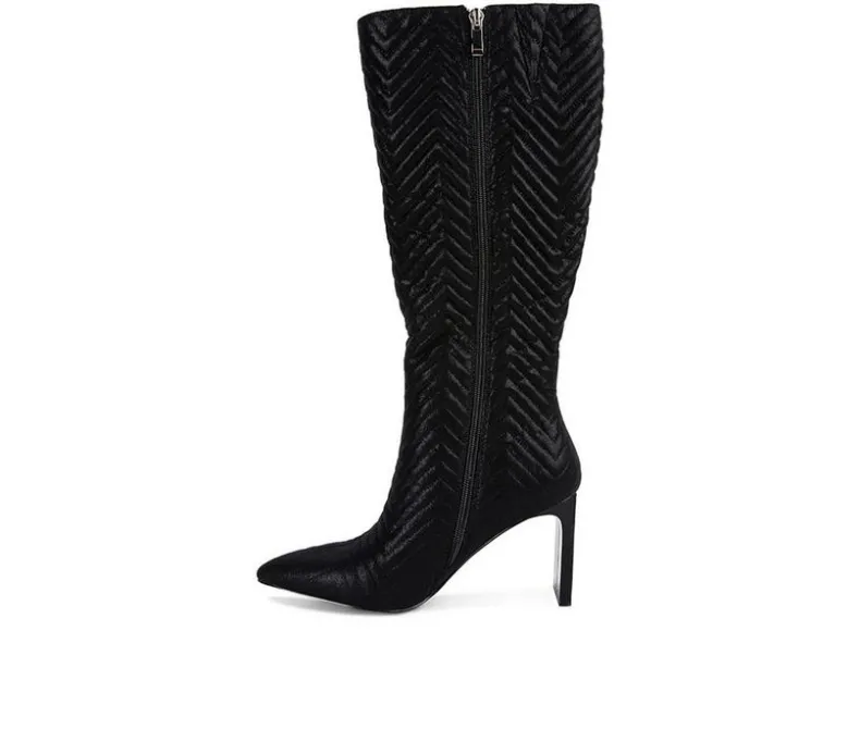 Tall|Dress>London Rag Women's Prinkles Knee High Heeled Boots