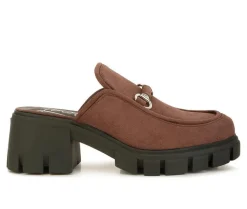 Clogs & Mules>London Rag Women's Prosper Chunky Heeled Mules