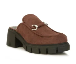 Clogs & Mules>London Rag Women's Prosper Chunky Heeled Mules