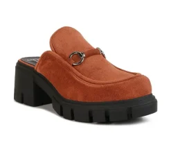 Clogs & Mules>London Rag Women's Prosper Chunky Heeled Mules