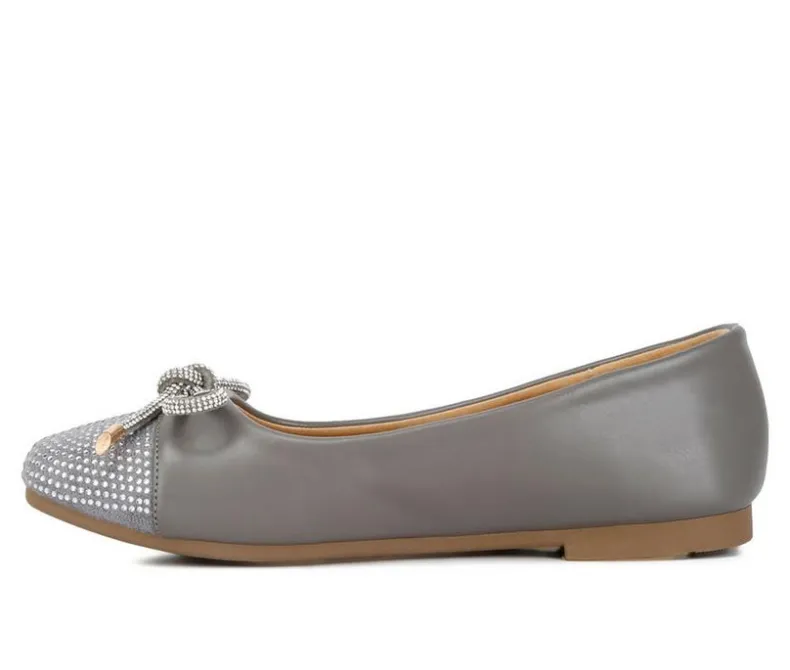 Flats>London Rag Women's Rhinestone Toe Cap Flats