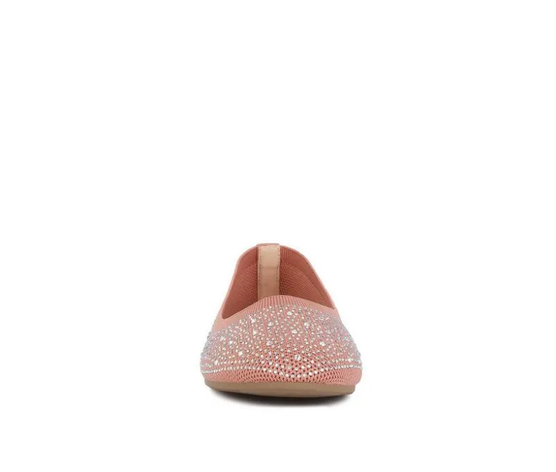 Flats>London Rag Women's Rhinestone Ballet Flats