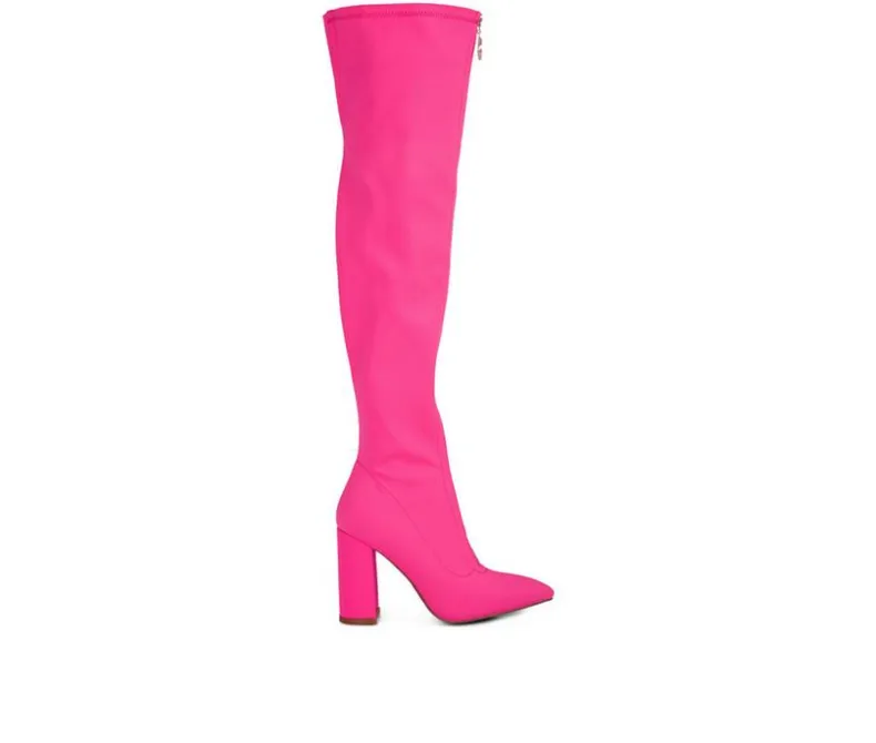 Dress>London Rag Women's Ronettes Over The Knee Heeled Boots