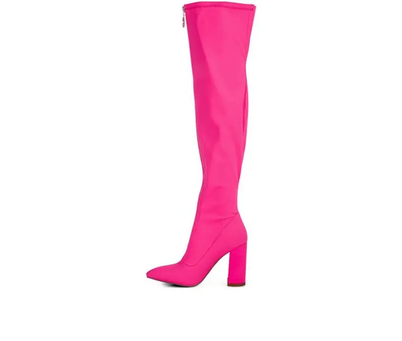 Dress>London Rag Women's Ronettes Over The Knee Heeled Boots