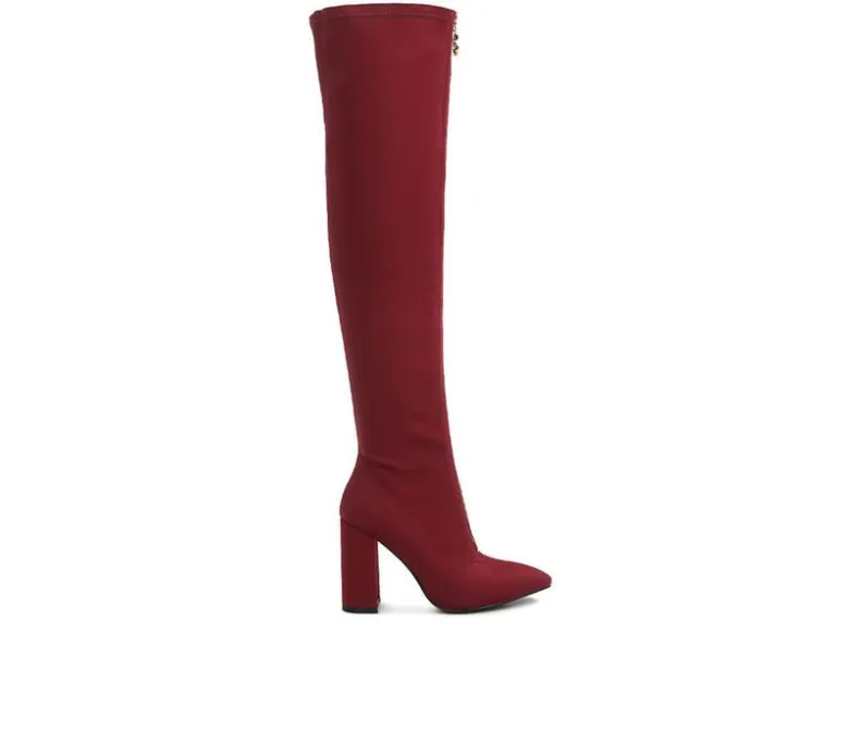 Dress>London Rag Women's Ronettes Over The Knee Heeled Boots