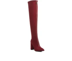 Dress>London Rag Women's Ronettes Over The Knee Heeled Boots