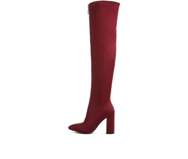 Dress>London Rag Women's Ronettes Over The Knee Heeled Boots