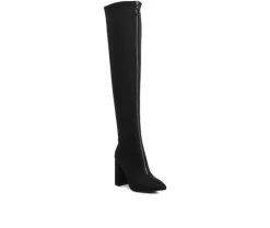Dress>London Rag Women's Ronettes Over The Knee Heeled Boots