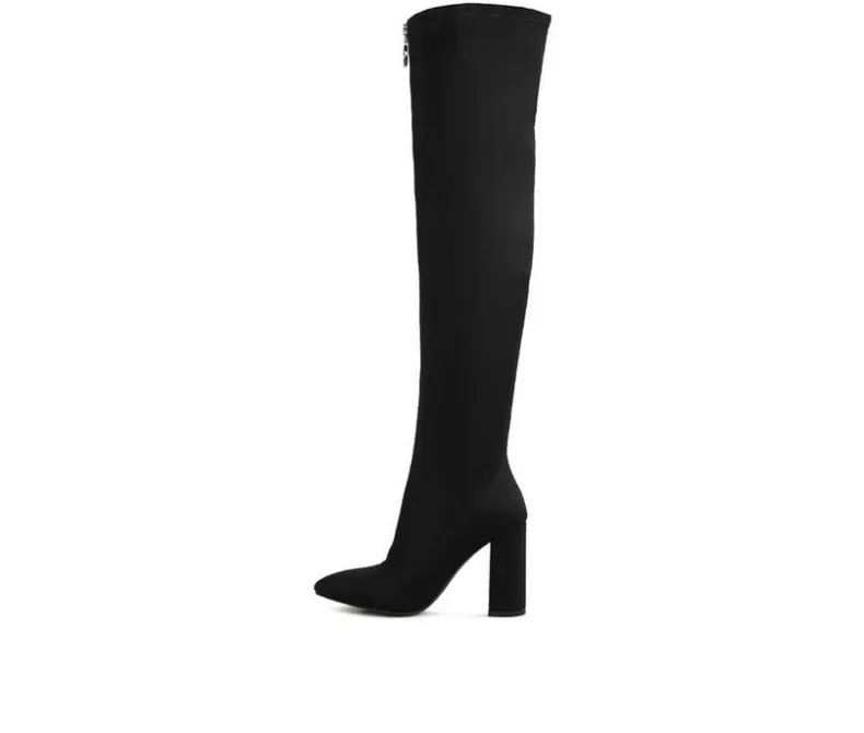 Dress>London Rag Women's Ronettes Over The Knee Heeled Boots