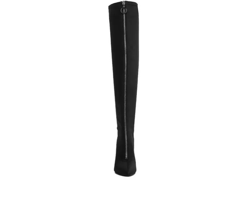 Dress>London Rag Women's Ronettes Over The Knee Heeled Boots