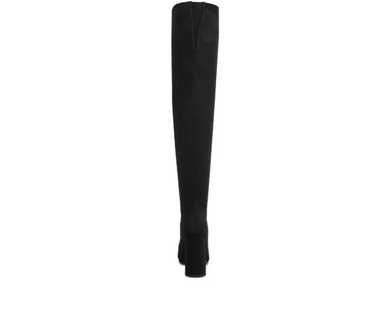 Dress>London Rag Women's Ronettes Over The Knee Heeled Boots