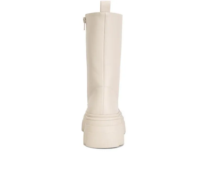 Lace Up>London Rag Women's Tatum Mid Calf Combat Boots