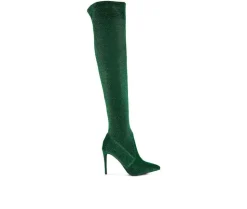 Dress>London Rag Women's Tigerlily Over The Knee Stiletto Boots