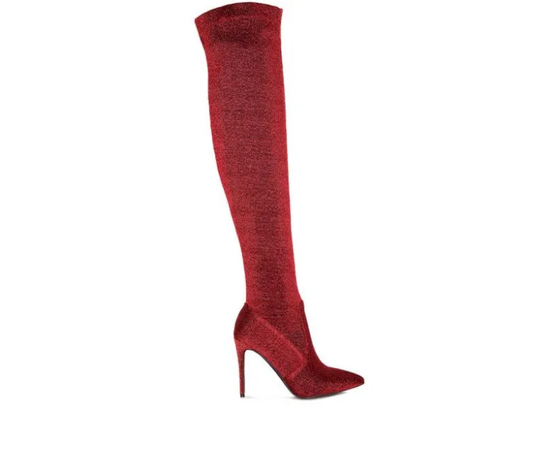 Dress>London Rag Women's Tigerlily Over The Knee Stiletto Boots
