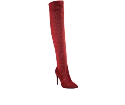 Dress>London Rag Women's Tigerlily Over The Knee Stiletto Boots