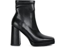 Dress>London Rag Women's Tintin Block Heel Booties