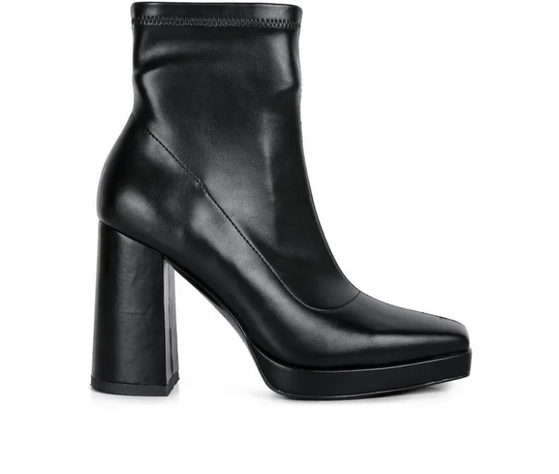 Dress>London Rag Women's Tintin Block Heel Booties
