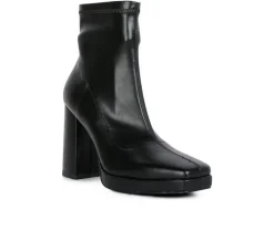 Dress>London Rag Women's Tintin Block Heel Booties