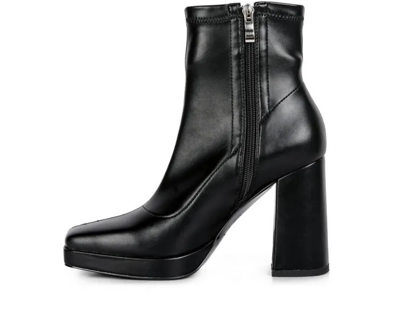 Dress>London Rag Women's Tintin Block Heel Booties