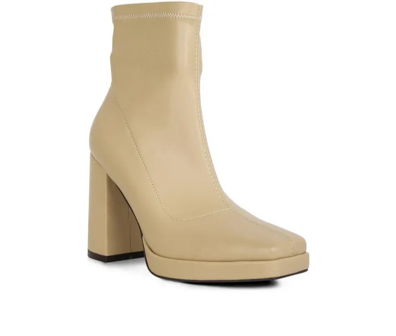 Dress>London Rag Women's Tintin Block Heel Booties