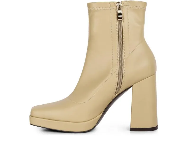 Dress>London Rag Women's Tintin Block Heel Booties