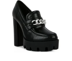 Pumps & Heels|Loafers & Oxfords>London Rag Women's Y2K High Platform Heeled Loafers