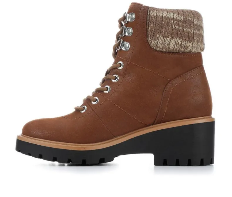 Lace Up|Dress>MIA Women's Georgiy Combat Block-Heeled Boots