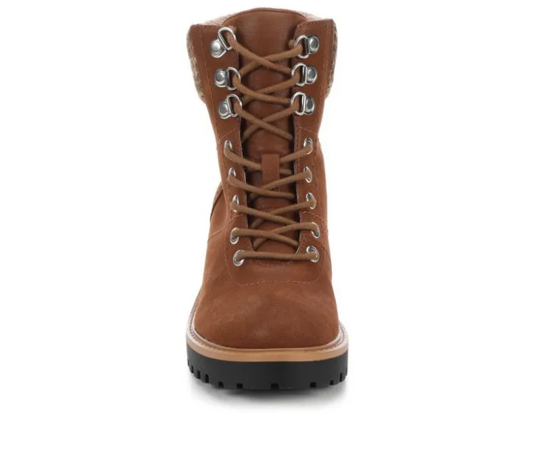 Lace Up|Dress>MIA Women's Georgiy Combat Block-Heeled Boots