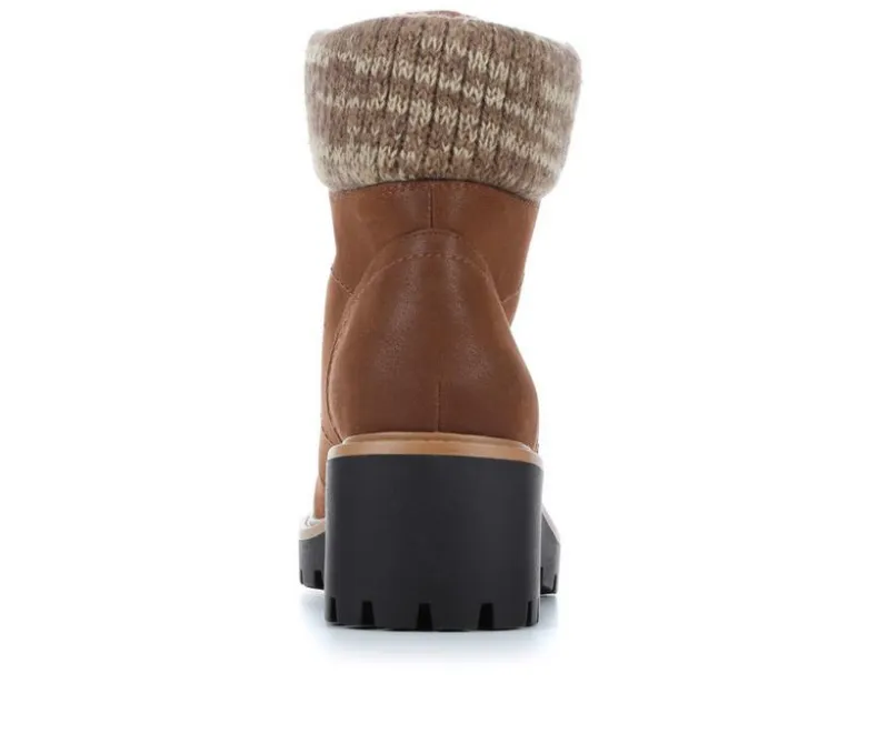 Lace Up|Dress>MIA Women's Georgiy Combat Block-Heeled Boots