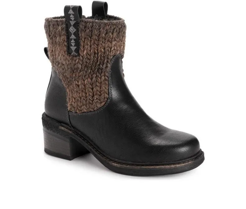 Dress|Cozy>MUK LUKS Women's Arya Arlene Heeled Winter Booties