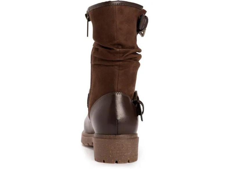 Moto>MUK LUKS Women's Scarlett Sabrina Mid Calf Boots