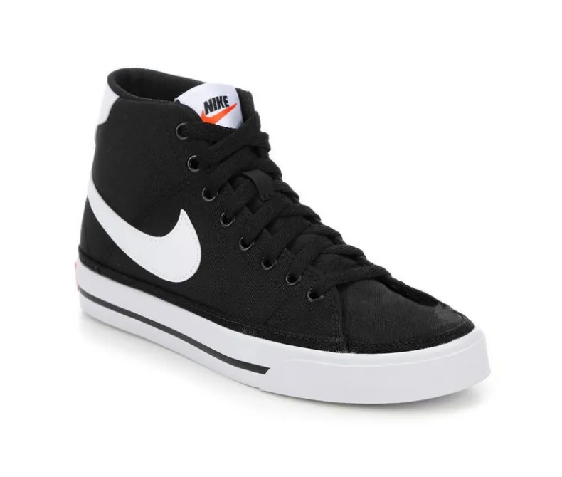 High Top|Fashion & Lifestyle>Nike Women's Court Legacy Mid Canvas Sneakers