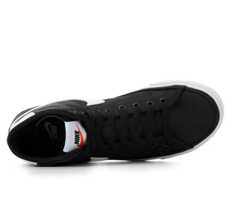 High Top|Fashion & Lifestyle>Nike Women's Court Legacy Mid Canvas Sneakers