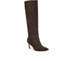 Tall>Nine West Women's Lorthey Wide Calf Boot Knee High Boots