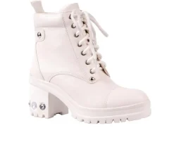 Dress|Lace Up>Ninety Union Women's Thunder Heeled Combat Boots