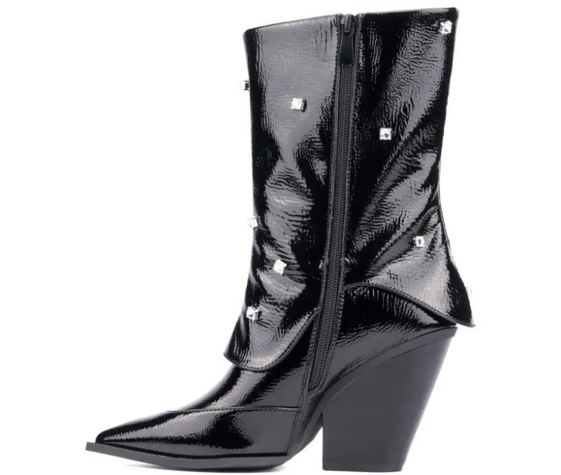 Dress|Cowboy & Western>Olivia Miller Women's Bling Mid Calf Booties