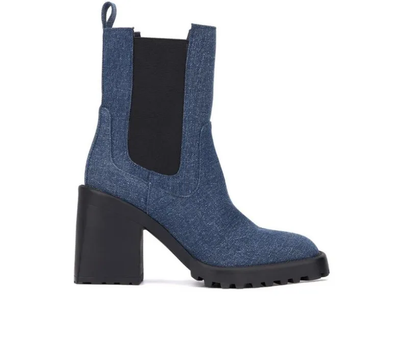 Dress|Chelsea>Olivia Miller Women's No Notes Mid Calf Chelsea Boots