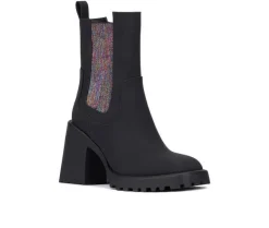 Dress|Chelsea>Olivia Miller Women's No Notes Mid Calf Chelsea Boots