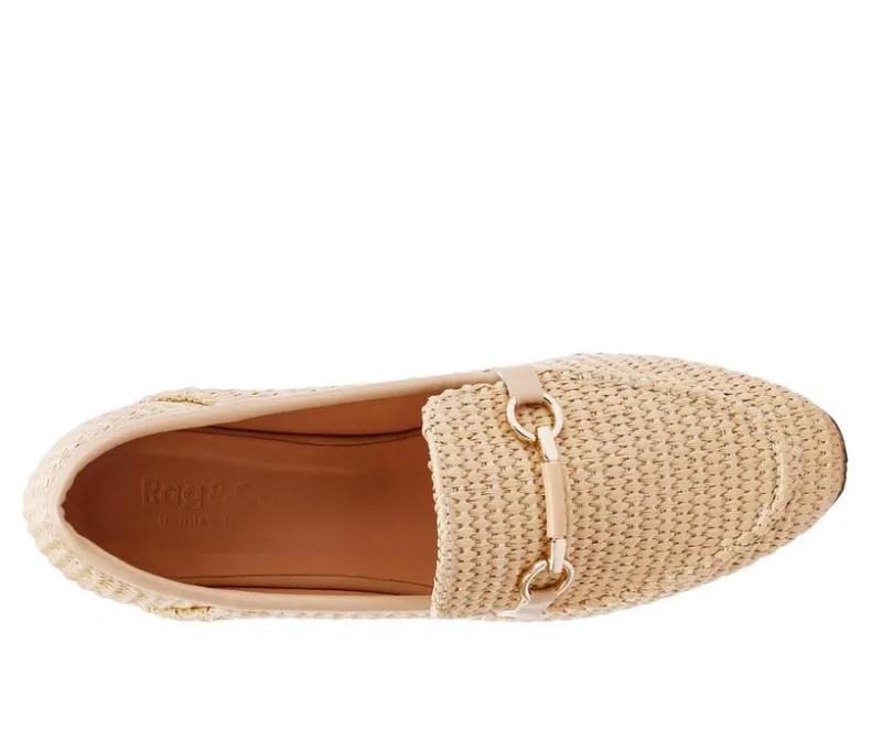 Loafers & Oxfords>Rag & Co Women's Asher Horsebit Loafers