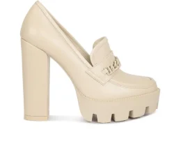 Loafers & Oxfords>Rag & Co Women's Corinne Heeled Loafers