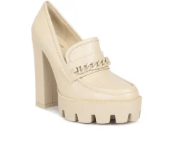 Loafers & Oxfords>Rag & Co Women's Corinne Heeled Loafers