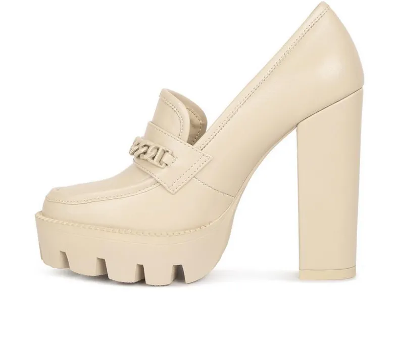Loafers & Oxfords>Rag & Co Women's Corinne Heeled Loafers