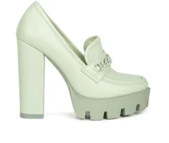 Loafers & Oxfords>Rag & Co Women's Corinne Heeled Loafers